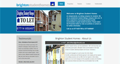 Desktop Screenshot of brightonstudenthomes.com